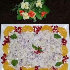 Creamy fruit salad A picture of Creamy fruit salad.