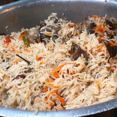 A picture of Mutton Biryani.