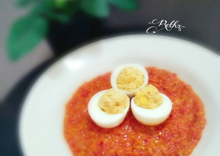 Tahu Telur Sambal Balado ala rethz