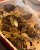 Hongos salteados con vino y manteca