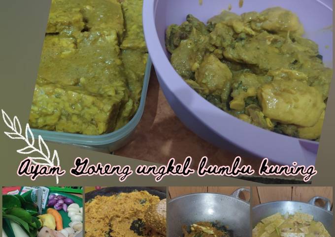 Anti Ribet, Memasak Ayam goreng ungkep bumbu kuning Istimewa