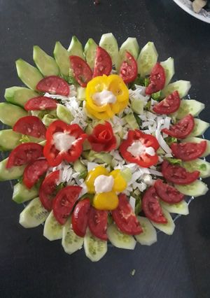 عکسی از دستور تزئین سالاد