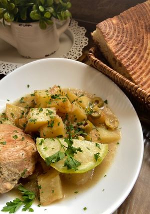 صورة لوصفة بطاطا بصىوص الدجاج