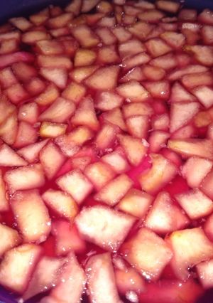Una foto de Gelatina con frutas