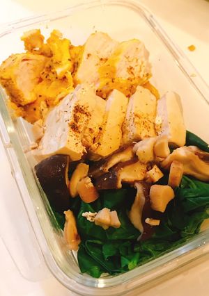 薑黃雞肉便當（減醣料理） 的食譜成品照片