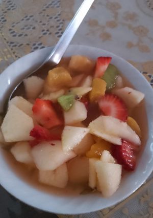 Una foto de Ensalada de frutas individual