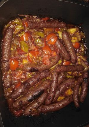 صورة لوصفة سجق بالخضار 🍽️🍲