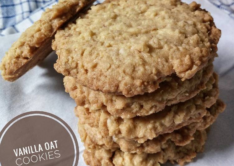 Langkah Mudah untuk Membuat Vanilla oat cookies yang Enak Banget