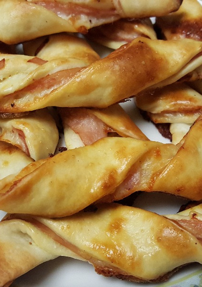 Una foto de Lacitos de jamón y queso
