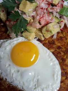 Una foto de Tacu tacu de frejol Canario - Camanejo🇵🇪#cocinaporunmundomejor