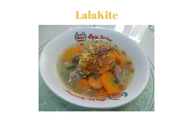 Cara Gampang Membuat Sup daging sapi Ala LalaKitc yang Bisa Manjain Lidah