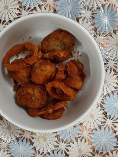 عکسی از دستور قارچ و پیاز سوخاری