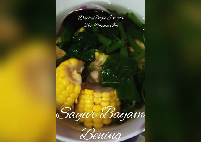 1. Sayur Bayam Darurat