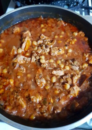 Una foto de Guiso de lentejas y garbanzos