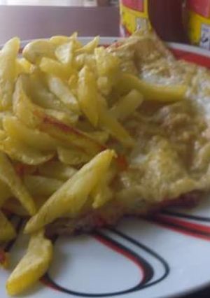 A picture of Chips mayai.
