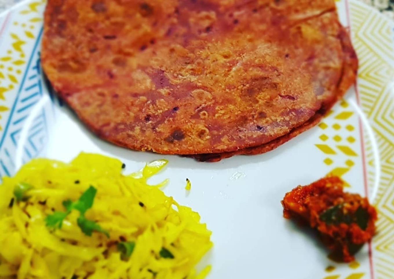 Beetroot paratha