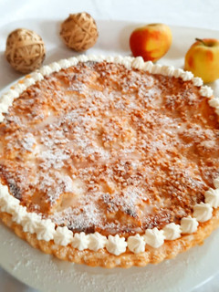 Blätterteigtarte mit Apfel-Quarkfüllung Rezepthauptbild