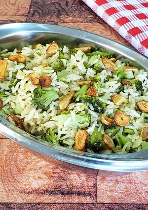 Foto de Arroz de Brócolis e Alho