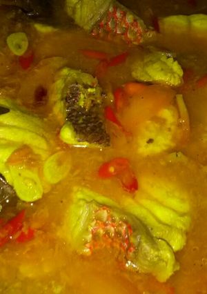 Foto resep Asam asam Kakap Merah bumbu Kuning