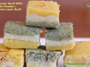 A picture of tricolour barfi