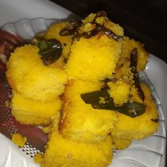 Dhokla (Water bath process) A picture of Dhokla (Water bath process).