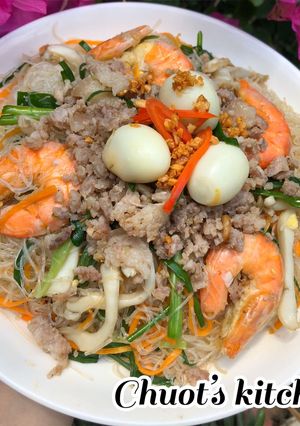 Hình của món Miến Xào.