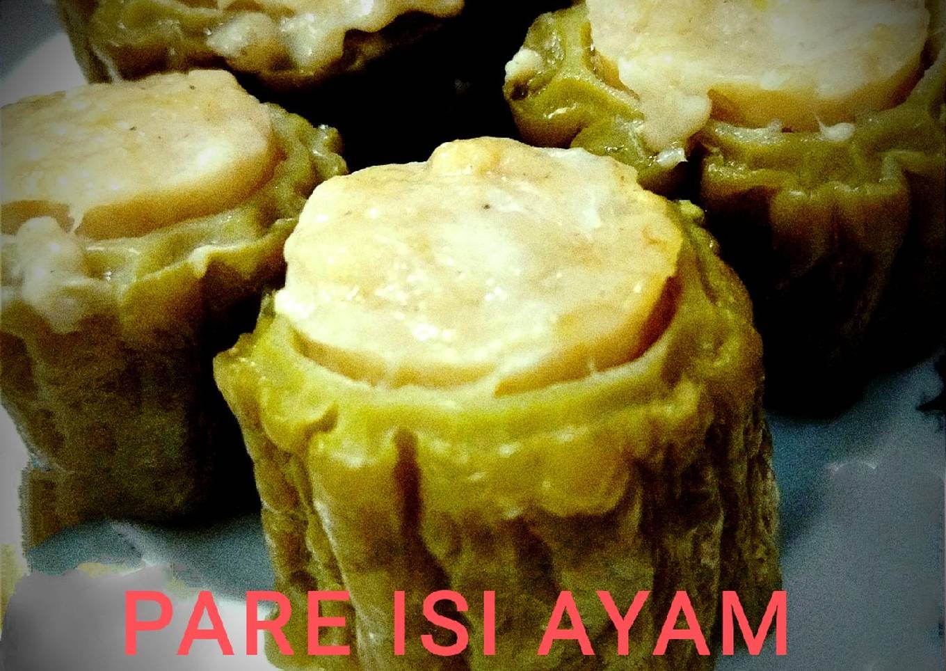 Pare isi Ayam (kukus)