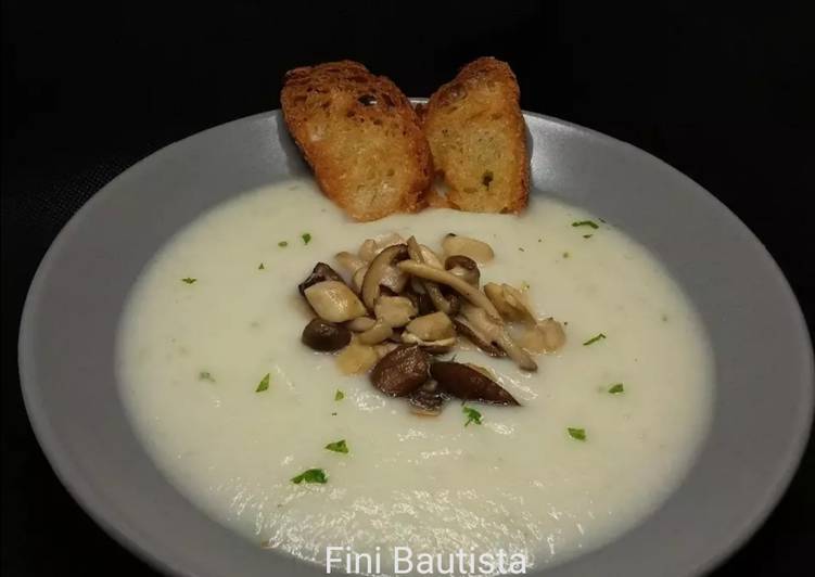 Crema de coliflor y nabo