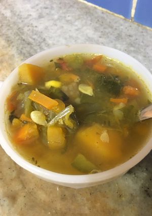 Una foto de Sopa de verduras