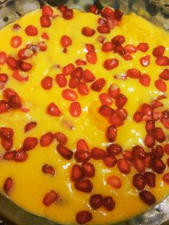 বেদানা কাস্টার্ড (Bedana custard recipe in Bengali) রেসিপির প্রধান ছবি