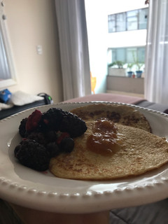Una foto de Panqueques de avena