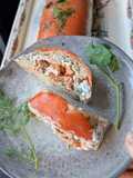 Two-Salmon Loaf with Fresh Herb and Cucumber Sauce