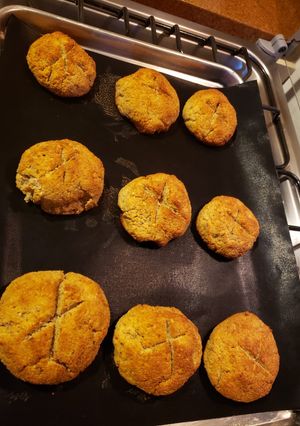 Una foto de Pan de coliflor y yuca