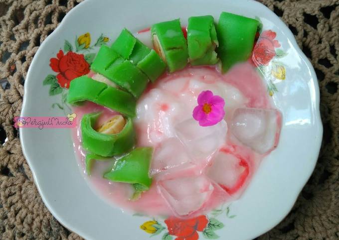 Resep Es Pisang Ijo dengan Teflon