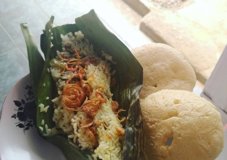 Nasi bakar cumi asin