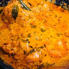 A picture of Cashew chicken with dash of charoli..!.