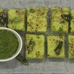 Green Peas Dhokla A picture of Green Peas Dhokla.