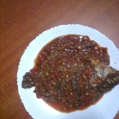 A picture of Wet fry lemon fish.