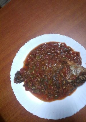 A picture of Wet fry lemon fish.