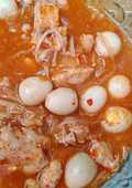 Ayam puyuh jamur enoki
