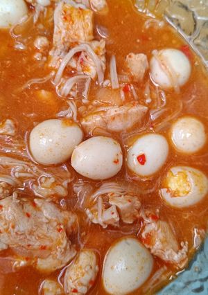 Foto resep Ayam puyuh jamur enoki