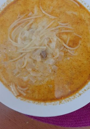 Una foto de Sopa a la minuta