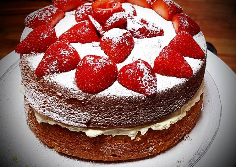 Simple Way to Make Super Quick Homemade Victoria Sponge Cake