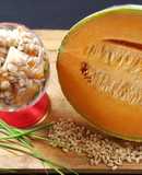 Insalata di melone e orzo perlato