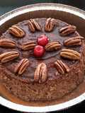 Flan de rompope navideño