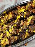 🍢🌶️Brochetas picantes 🌶️🍢 Carne, cebolla y panceta