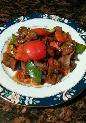 Foto resep Beef with black bean sauce 👌👌
