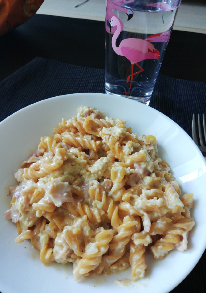 Una foto de Carbonara light