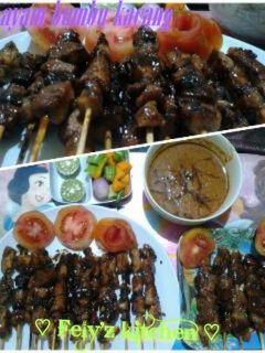 Foto resep Sate ayam bumbu kacang
