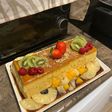 Flan de turrón